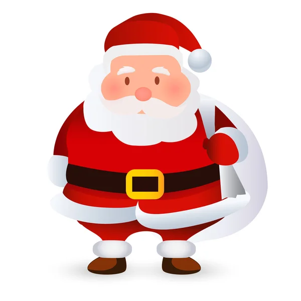 Santa cute icon　Christmas — Stock Vector